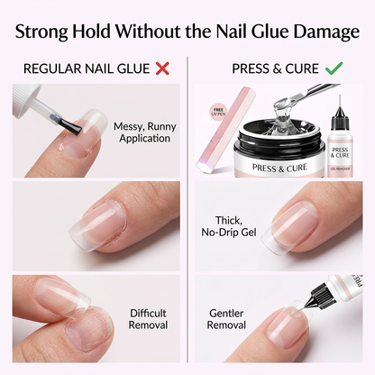 Press & Cure Nail Gel Set