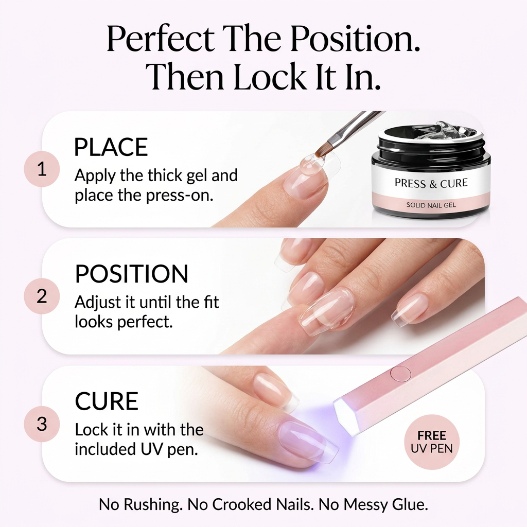 Press & Cure Nail Gel Set